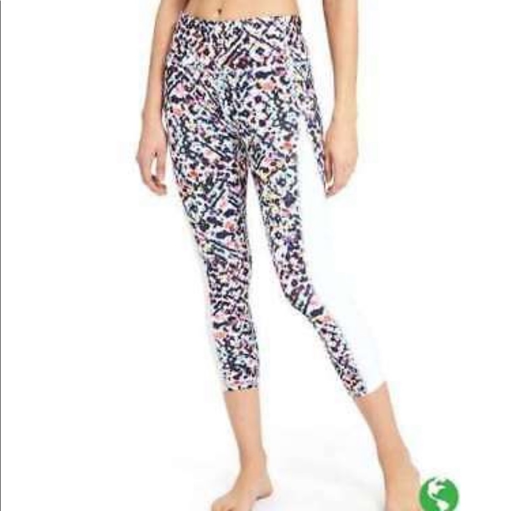 ATHLETA | tie dye crop leggings S